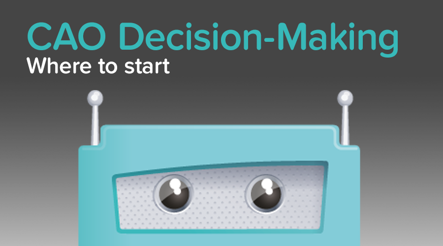 Banner of CAO Decision Making: Where to Start?