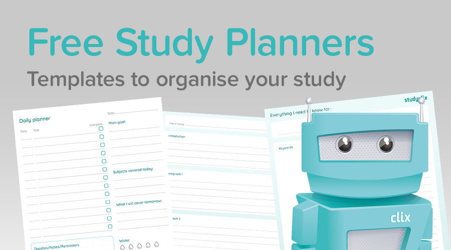 Banner of Brand New Study Planners and Notes Templates! 